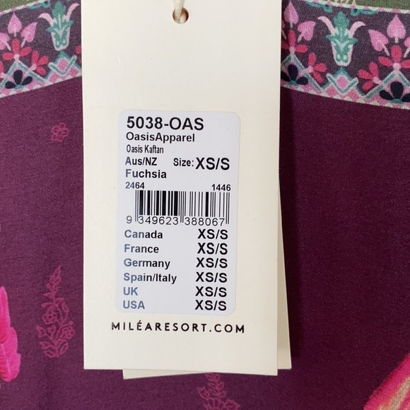 Milea by Seafolly Oasis Kaftan extra small NWT - Picture 3 of 6